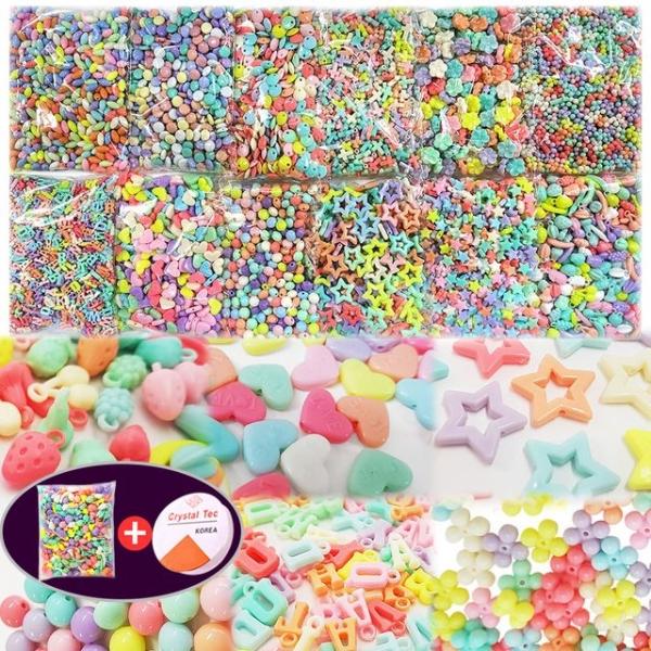 비즈구슬 칼라 파스텔비즈 팔찌만들기 (대용량) -13종