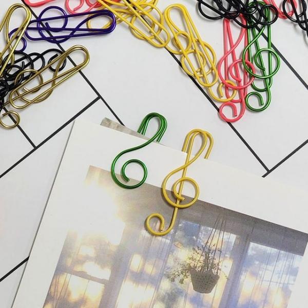 컬러 음표 클립 50P