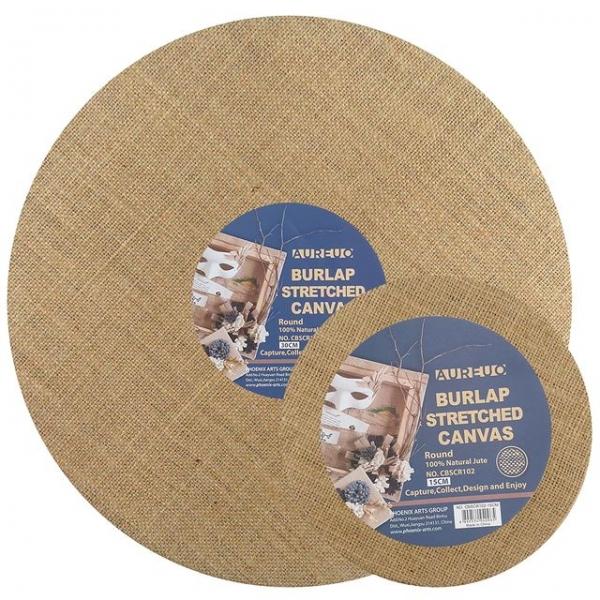 황마 캔버스 원형 30cm