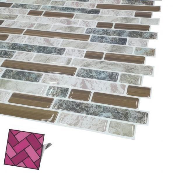 붙이는타일 시트지 황금 대리석 데코 벽지타일 185