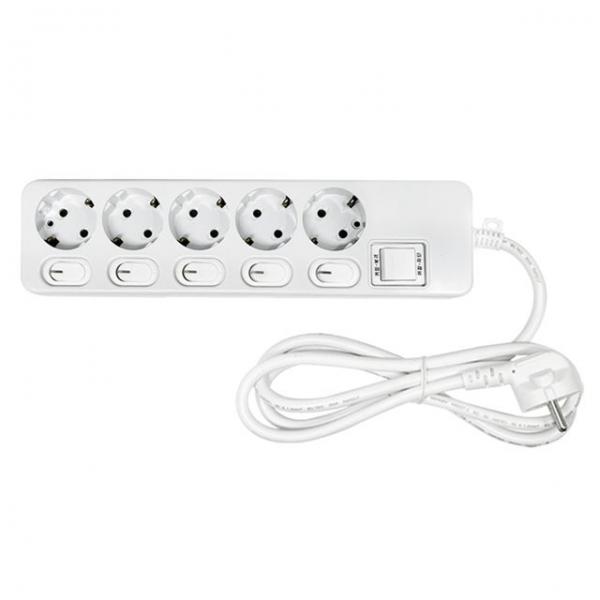 신성전기 국산 개별 5구 1.5미터 멀티탭(16A)
