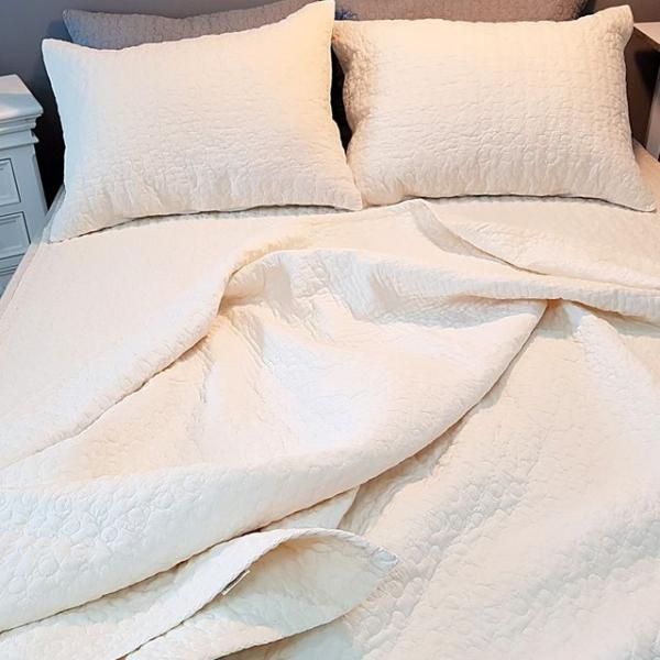 파스텔 피그먼트 워싱 누빔이불패드세트 Q