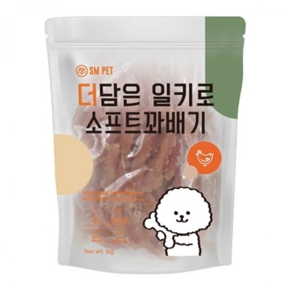 강아지 더담은 소프트 꽈배기 1kg 반려견 대용량 간식