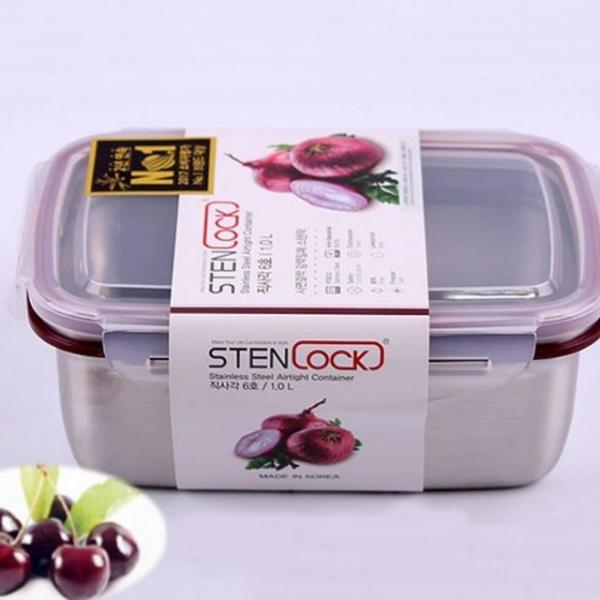 스텐락 밀폐용기 직사각 6호 1L