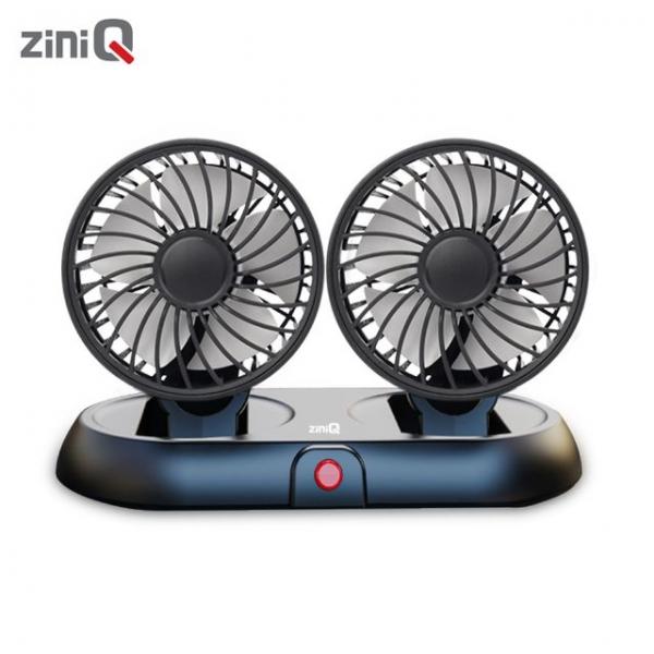 USB타입 듀얼 차량용선풍기 3단풍량 5엽날개 써큘레이