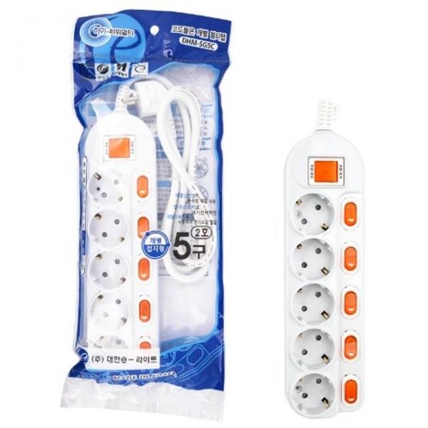 대한 개별접지 5구 2호 1.5M