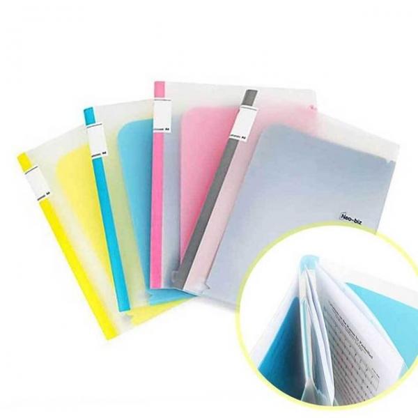 청색 네오비즈 6포켓 화일 서류 클리어 A4용지화일