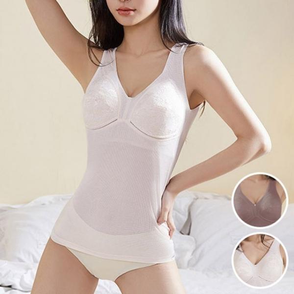 인견메쉬 컵레이스 노와이어 런닝브라(패드 삽입가능)