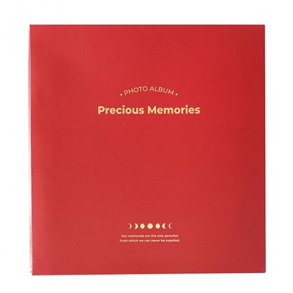 모닝글로리 4R 접착 앨범 40매 (레드)