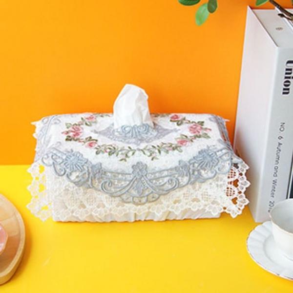 로잘린 레이스 티슈커버 사각티슈커버 티슈케이스