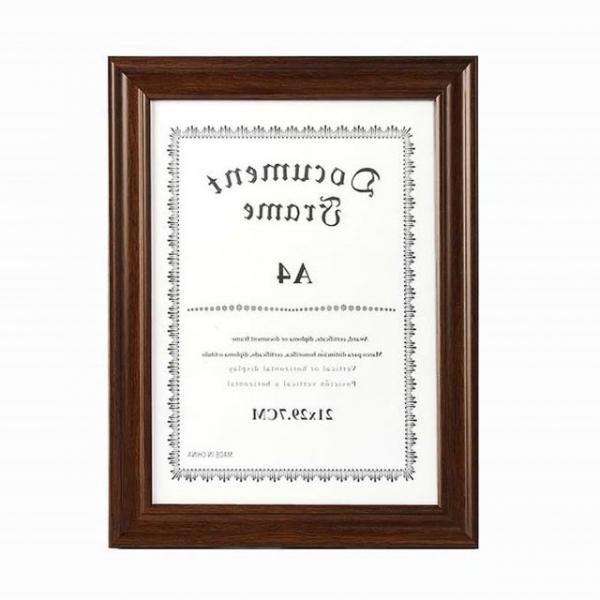 상장 액자 A4 초코브라운 헬스장 사무실 아크릴 탁상