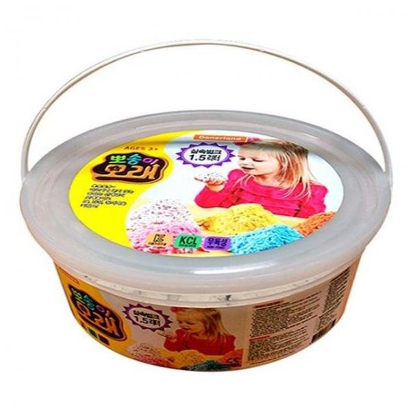 도너랜드뽀송이모래 클레이1.5리터 흰색낱색 - 48751