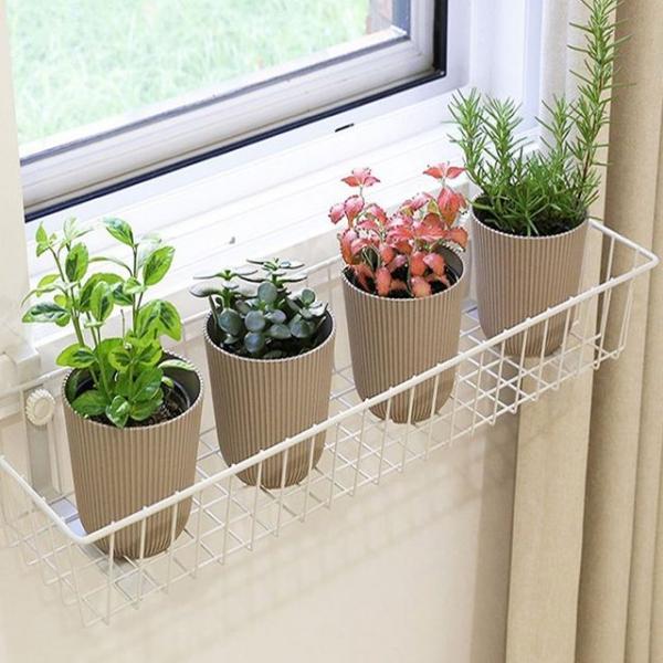 창틀선반 베란다 창문 철재선반 행거 화분걸이 바구니