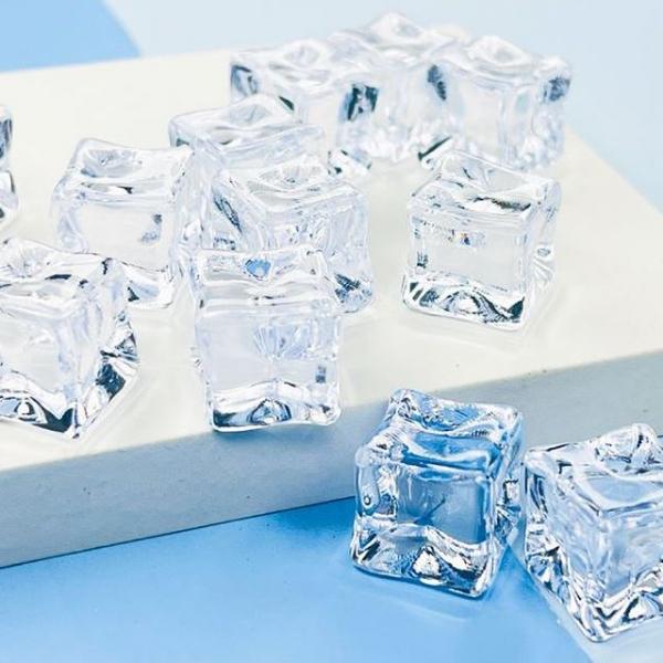촬영용 투명 아크릴 인조각얼음 중형 아이스 큐브모형