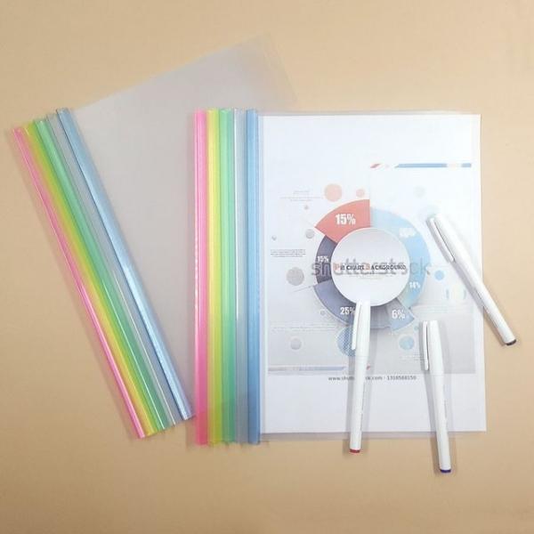 투명파일폴더 10p 대용량 쫄대 파일 홀더 1cm