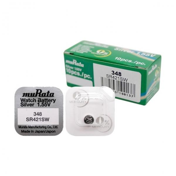 무라타 348(SR421SW)(10알) 시계건전지 1.55V