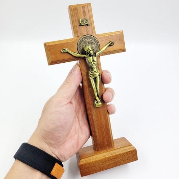 탁상형 황동 예수님 십자가