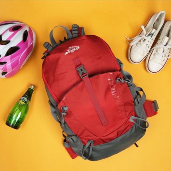 등산 라이딩 배낭 25L 여자 캐주얼 패션 레드 가방
