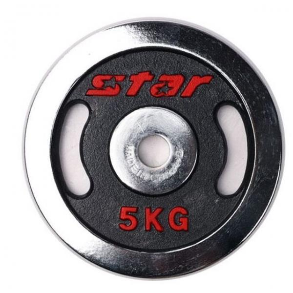 스타 원판 바벨 역기 중량 원판 데드리프트 판 5KG