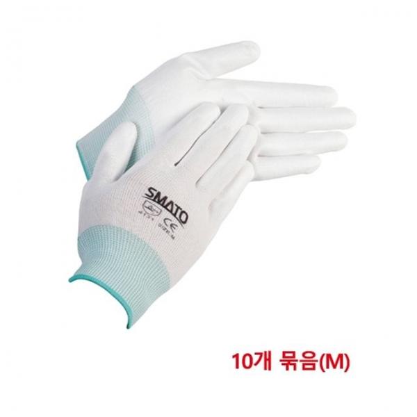 스마토 PU-PALM장갑 흰색 M PU-6712(10조)