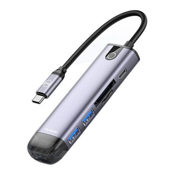 (P)6 in 1 C타입 USB 멀티 확장 허브 어댑터