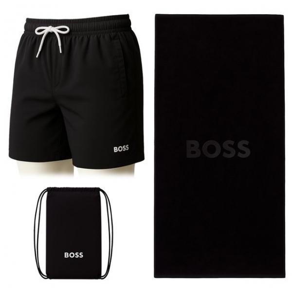 BOSS 휴고보스 남성 수영복 보드숏 팬츠 비치타월 세트