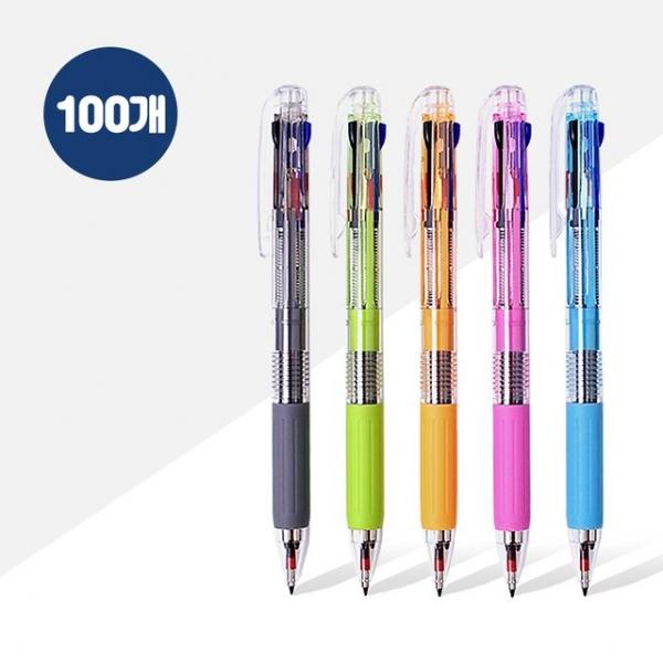 비크 내츄럴 3색 볼펜 (0.8mm) x 100개