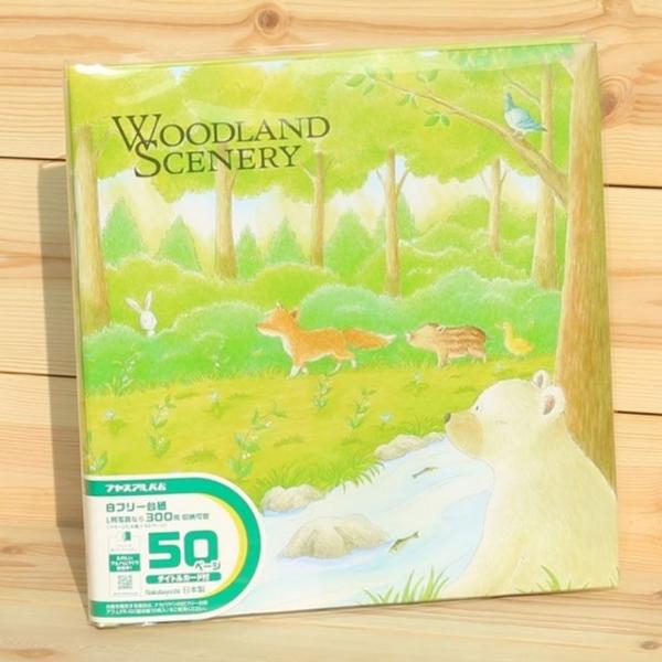 나카바야시 나사식 대형 접.착.앨범 Woodland 25L-16