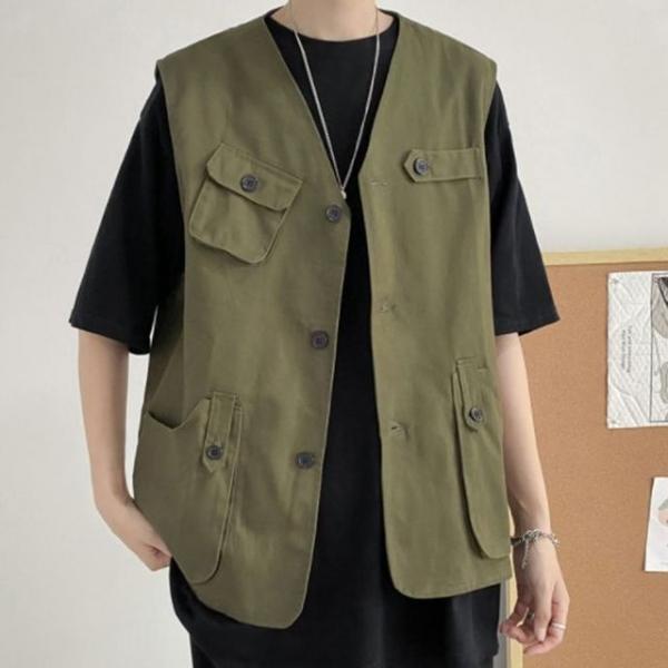 남여 조끼 베스트 외투 여름 캐주얼 옷 3컬러