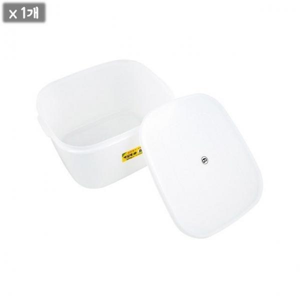 백색 밀폐용기 6호 반찬통 김치보관