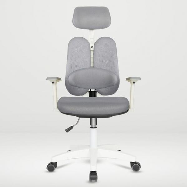 체어포커스 듀얼 고급대요추헤더 조절팔 DU79WH 의자