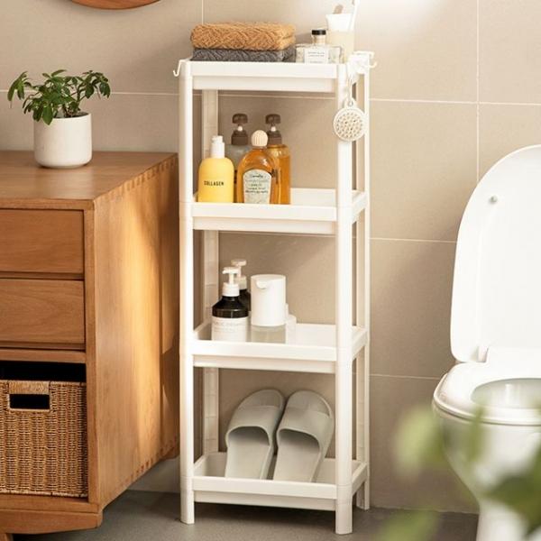 화장실 욕실 코너 선반 젠다이 수건 틈새수납장