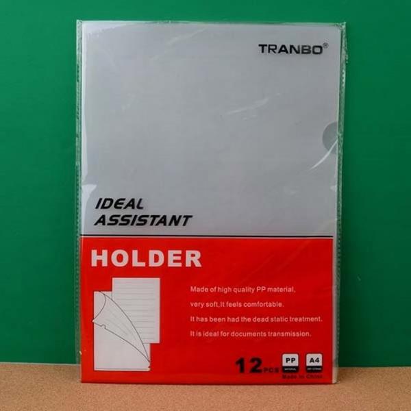 L자화일홀더12PX10개 투명홀더 간이파일 소량서류보관