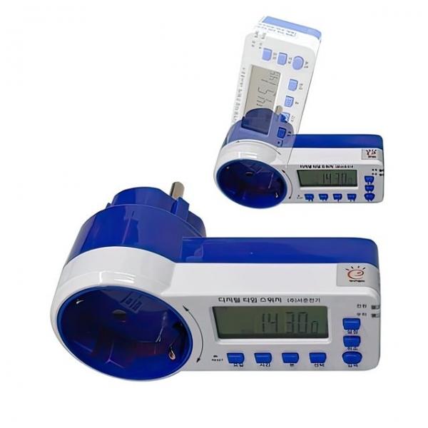 고용량 디지털 회전 절전 타이머 콘센트 스위치 자동