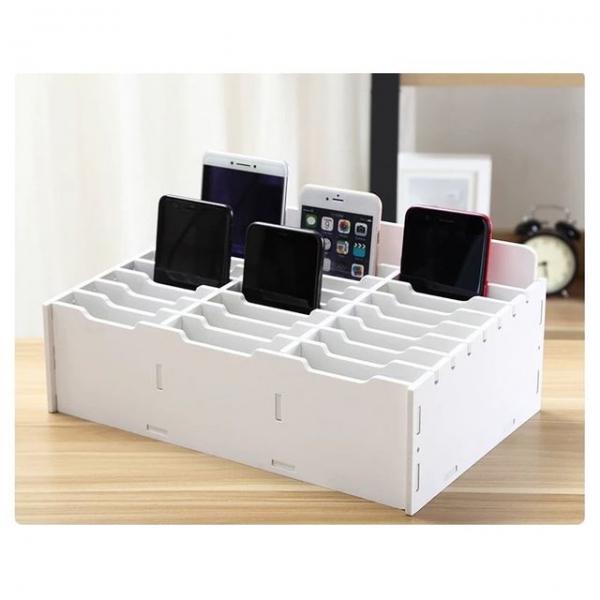 데스크 핸드폰 리모컨 멀티 수납함 테이블 소품 24칸