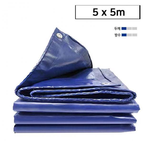 텐트방수포 그라운드시트 천막 방수포 일반지 5x5m