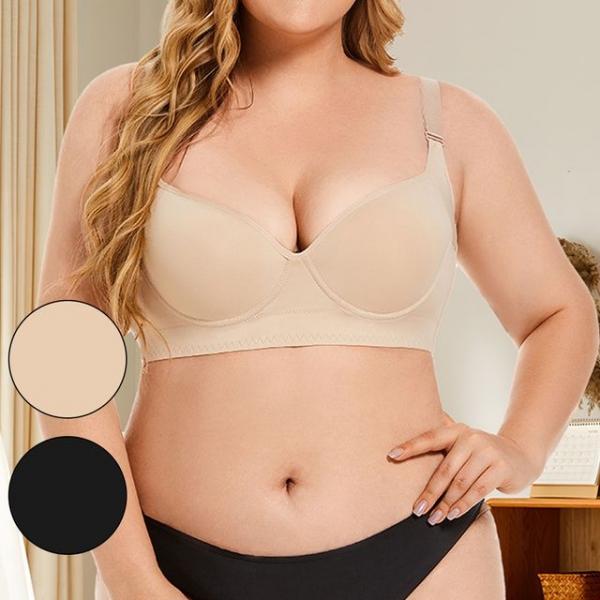 빅사이즈 브래지어 처진가슴 보정 와이어 브라 2컬러