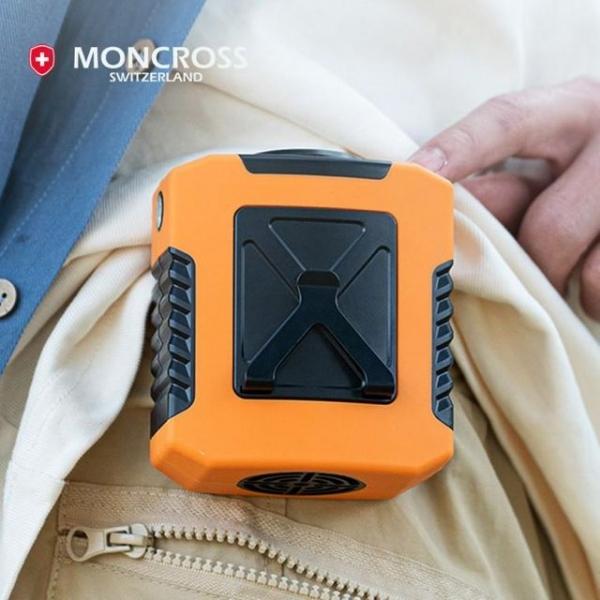 몽크로스 3IN1 휴대용 벨트 허리 선풍기 DQ267 LED 조명 보조배터리 캠핑용 미니선풍기 탁상형