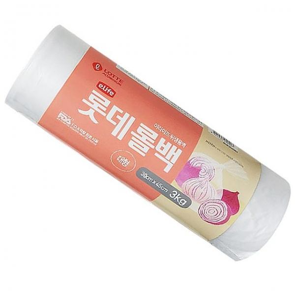 롯데 대형 대용량 롤백 30x45cm 3kg 1P 업소용 비닐