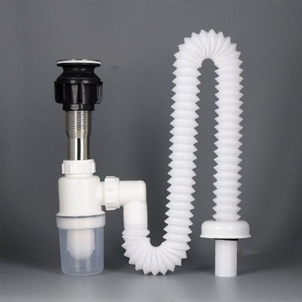 싹다 겸용트랩 일체형 폽업 트랩 악취차단 S자 배관