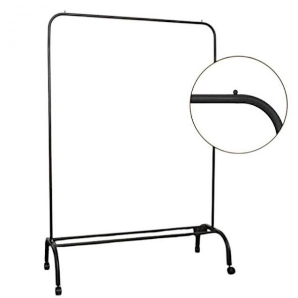 미끄럼 방지 고리 철제 이동식 스탠드 행거 (바퀴 포