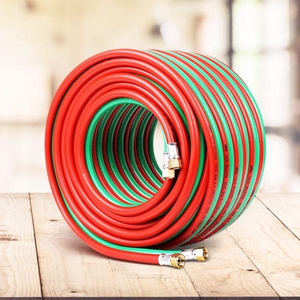 산소쌍줄 산소줄 절단호스 외줄 내압 용접 고무 호수