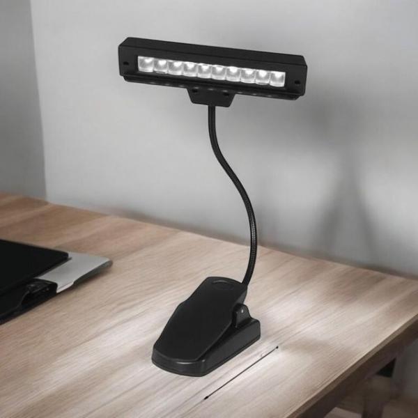 조명 스탠드 10LED 보면대 악보 램프 독서등 북라이트