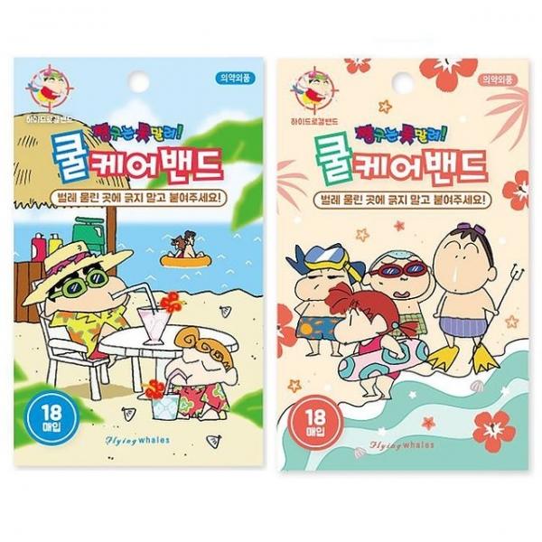 짱구는못말려 모기밴드 18매입 4P 여름 캠핑 겔밴드