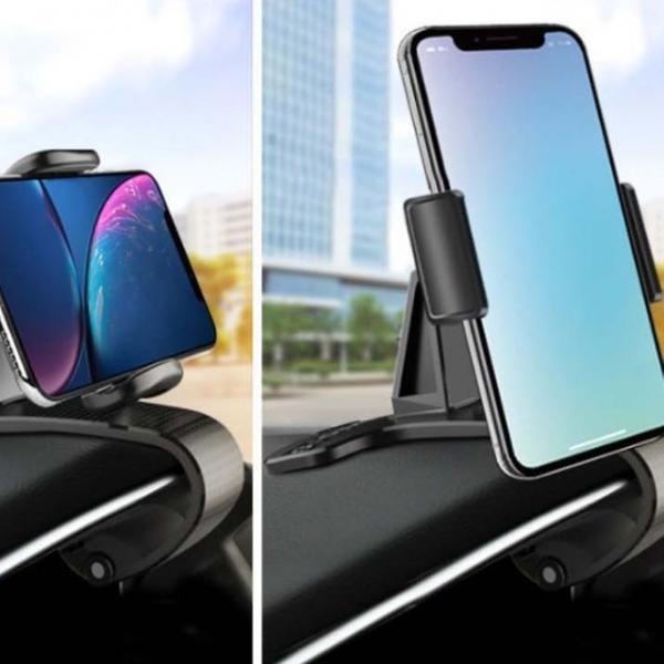 차량 계기판 데시보드 부착 휴대폰 거치대 집게형