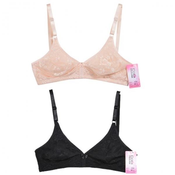 (창민)인견 플라워 노몰드 노와이어 브라