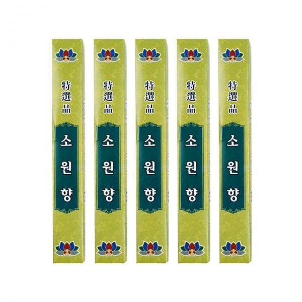 롯데 소원향 40g 5P 제사 차례 추모 향불 향피우기