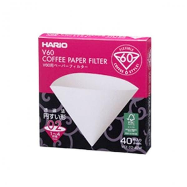 하리오 화이트 1~4인용 여과지 40매 X3개 종이필터