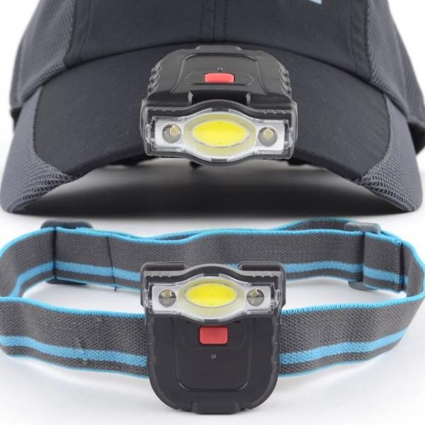 충전식 캡랜턴 등산용 밴드 서브LED 낚시용 캡라이트