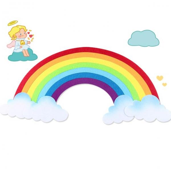 7000 펠트 무지개 투톤